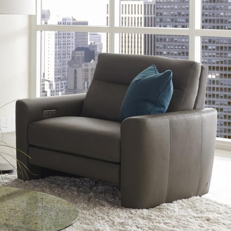 American Leather Chelsea Style in Motion Contemporary Power Reclining Chair and a Half